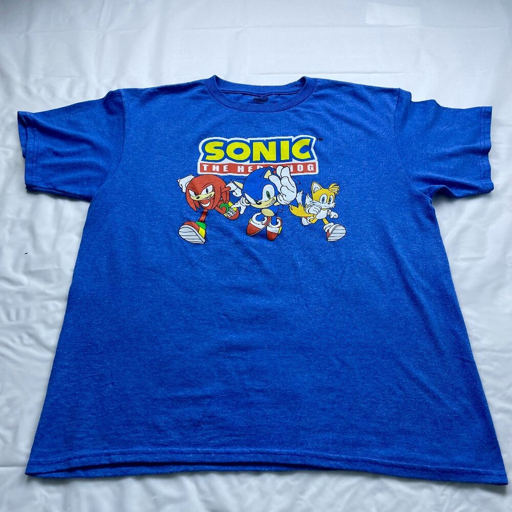 SEGA Sonic the Hedge Hog Kids T-Shirt Size XL(18/20)